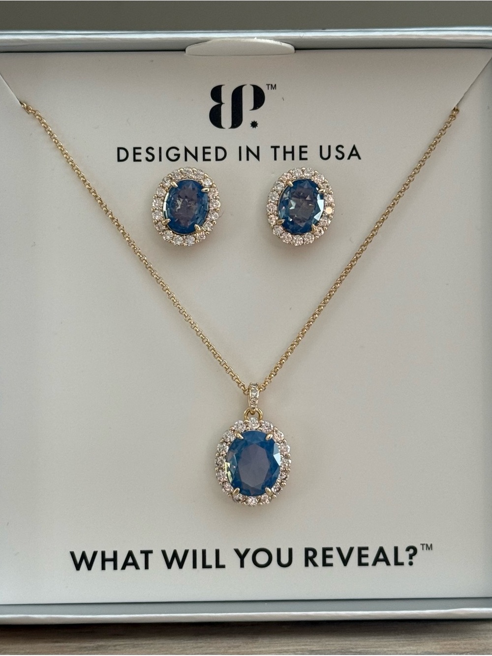 Bomb Party Gem Society “The 2425 Set” Earrings & Necklace. Brand New!